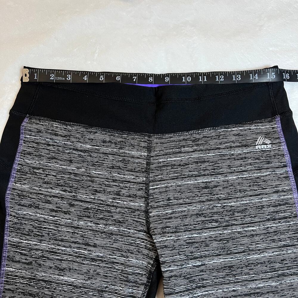 RBX Mid Rise Color Block Pull On Capri Workout Leggings Size XL Gym Athletic - Picture 6 of 8